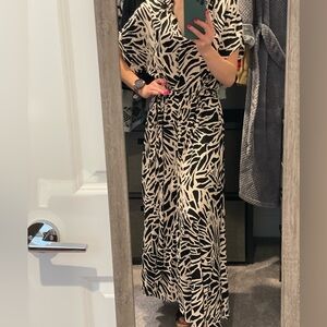 Animal Print Floor Length Summer Dress